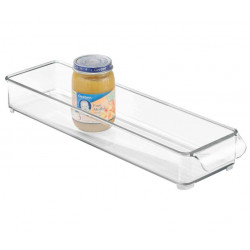Organizator de frigider din plastic transparent, 30x10x5 cm